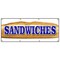 Signmission SANDWICHES BANNER SIGN bread restaurant deli coldcuts meats B-96 Sandwiches - alternate 1